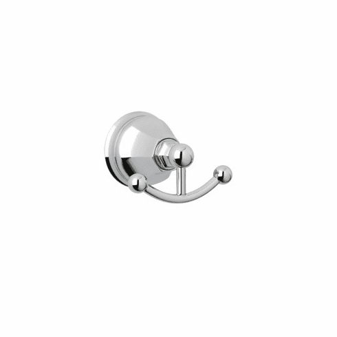 ROHL A6881STN Rohl Palladian Wall Mounted Double Robe Hook Clothes Hanger In Satin Nickel