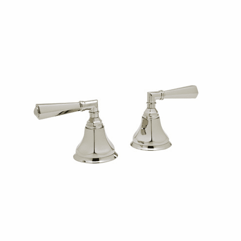 ROHL A7922XMAPC Rohl Palladian Pair Of 3/4^ Hot And Cold Sidevalves Only In Polished Chrome With Palladian Cross Handles For Deck Mounted Tub Fillers