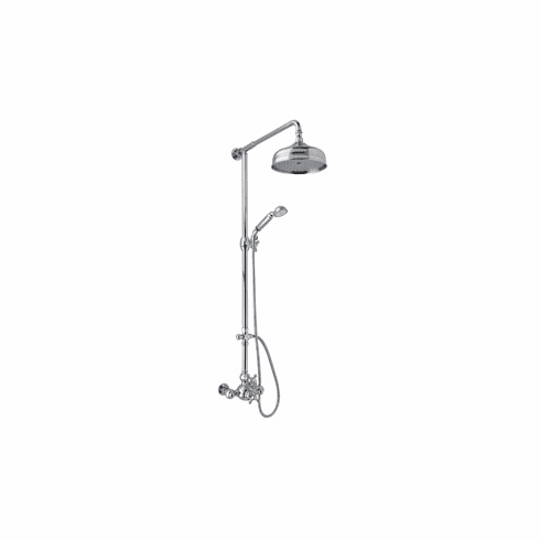 ROHL AC407LM-IB Rohl Arcana Exposed Thermostatic Shower System Complete With Therm Valve With Volume Control Riser Diverter Handshower Hose Showerhead And