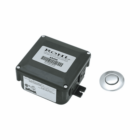 ROHL AS450PN **Kit** Air Activated Switch Complete With Button And Control Box For Waste Disposal In Polished Nickel Includes As425 And As426