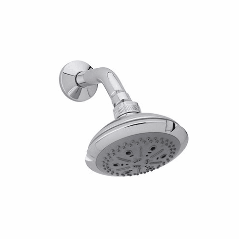 ROHL I00180TCB Bossini Four Function 4 1/2^ Diameter Ocean4 Showerhead With Abs Spray Control Grip Ring And Easy Clean Spray Face In Tuscan Brass