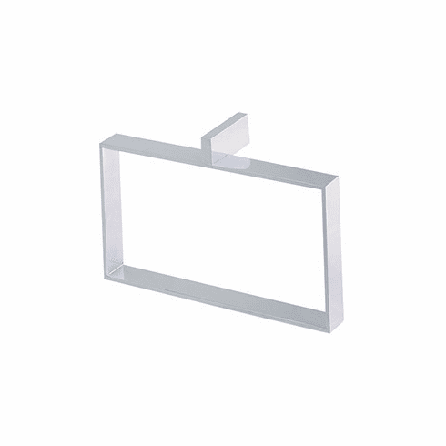 ROHL QU220-STN Rohl Wave Quad And Quartile Rectangular Towel Holder Ring In Satin Nickel