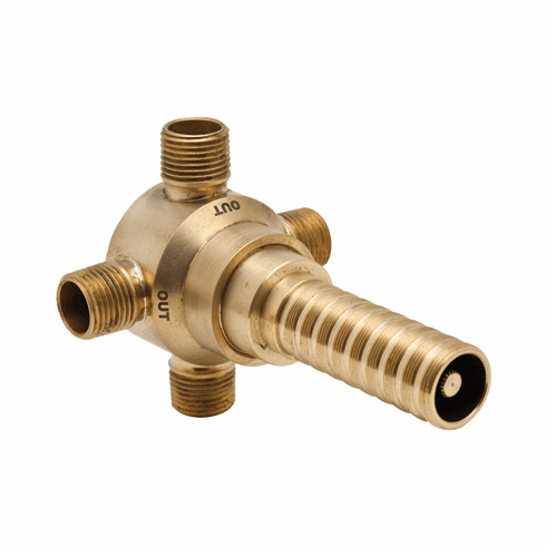 ROHL R1062BO Rohl Concealed 4 Port 3 Way Diverter Universal Rough Only With Dedicated Diversion That Does Not Allow Cross Diversion 1/2^ Male Connections 1 Inlet And 3 Outlets