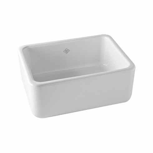 ROHL RC2418WH Shaws Lancaster Apron Front Fireclay Kitchen Sink White 24^ X 18^ X 10^ Single Bowl