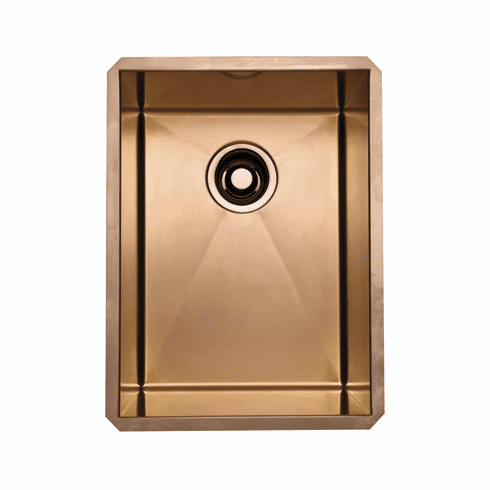 ROHL RSS1318SB Rohl Italian Stainless Steel Single Bowl Bar/Food Prep Or Kitchen Sink 13^ X 18^ X 10^ Internal Dimensions With 16 Gauge Stainless Steel And Tangent Edge In