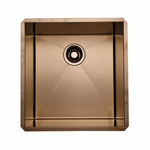 ROHL RSS1718SC Rohl Italian Stainless Steel Single Bowl Bar/Food Prep Or Kitchen Sink 17^ X 18^ X 10^ Internal Dimensions With 16 Gauge Stainless Steel And Tangent Edge In