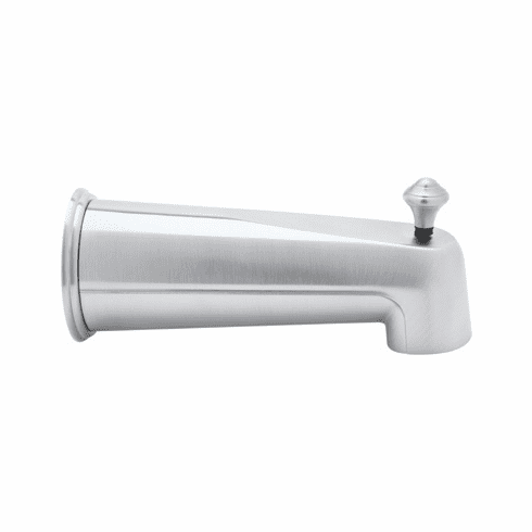 ROHL RT8000PN Rohl Wall Mounted 7 1/4^ Length Tub Spout Only With Integrated Diverter Trim Ring And 1/2^ Ips Female Connection In Polished Nickel