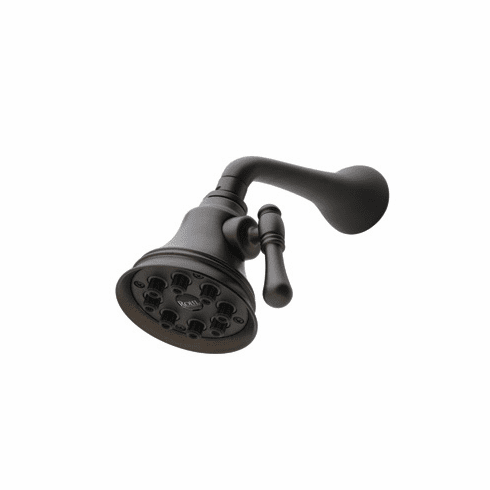 ROHL WI0123STN Rohl 4^ Diameter Mantova Country Bath Style Showerhead 8 Jet With Adjustable Spray 1/2^F Inlet Swivel Connection In Satin Nickel