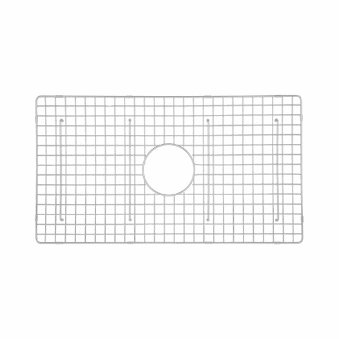 ROHL WSG3017BS Wire Sink Grid For Rc3017 Casement Edge Apron Front Kitchen Sinks In Biscuit Abcite Vinyl With Feet 14 1/2^ X 26 3/8^ And Center Drain Hole Location Also For