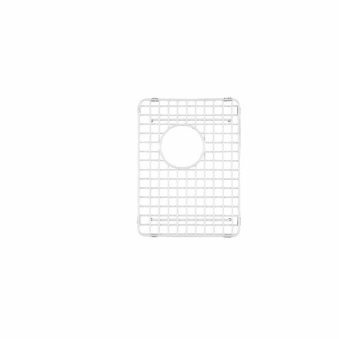 ROHL WSG4019SMWH Wire Sink Grid For Rc4019 And Rc4018 Kitchen Sinks Small Right-Hand Bowl In White Abcite Vinyl With Feet 15 3/16^ X 11 3/8^