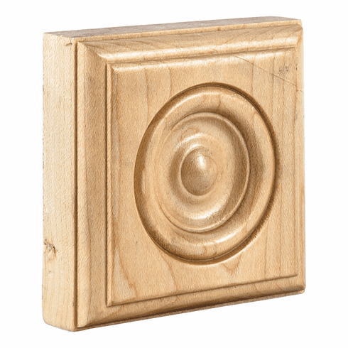 Hardware Resources ROS1OK 3" x 3" x 7/8" Rosette  Species: Oak