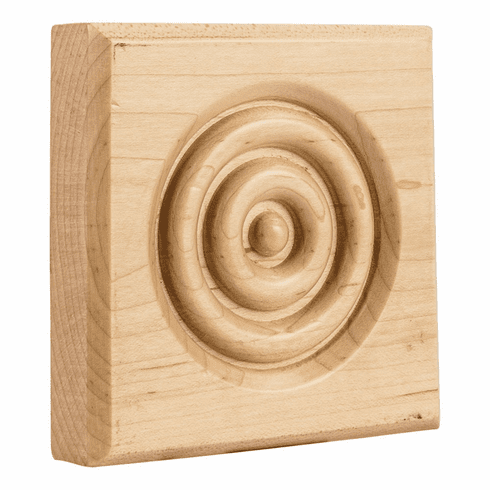 Hardware Resources ROS4OK 4" x 4" x 1" Rosette  Species: Oak