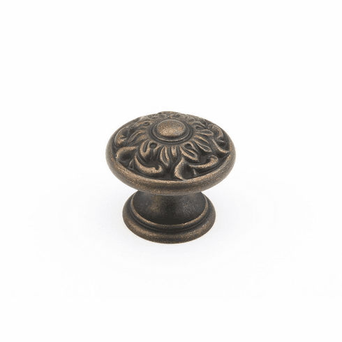 Schaub 870-ABZ Corinthian, Knob, Ancient Bronze,1-3/8"