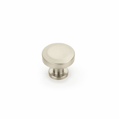Schaub 550-BN Heathrow, Round Knob, Brushed Nickel, 1-1/4"