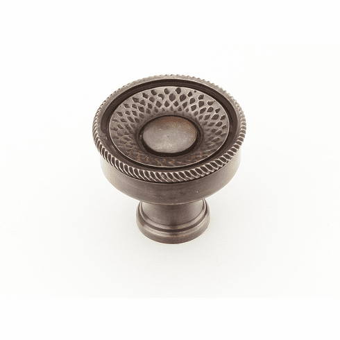 Schaub 927-DAB Solid Brass Knob in Dark Antique Bronze, 1-1/4" dia