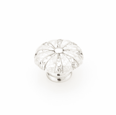 Schaub 853-MOP-PN Mother of Pearl,Mother of Pearl inlaid on Solid Brass,Polished Nickel Round Knob,1-3/8" dia