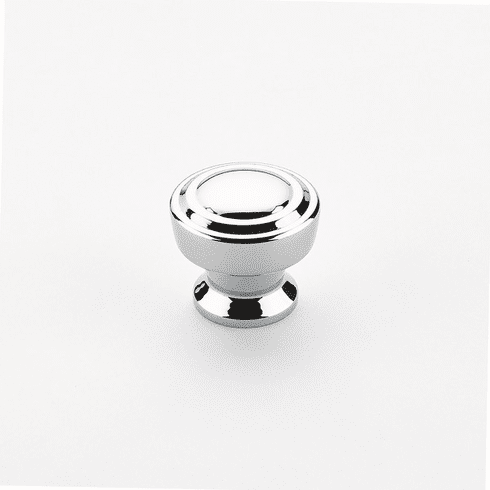 Schaub 533-26 Menlo Park, Stepped Round Knob, Polished Chrome, 1-1/4"