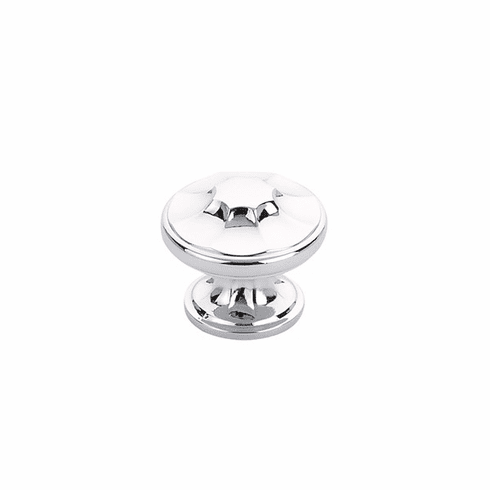 Schaub 876-26 Empire, Round Knob, Polished Chrome,1-3/8" dia