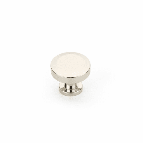 Schaub 550-PN Heathrow, Round Knob, Polished Nickel, 1-1/4"
