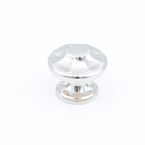 Schaub 876-PN Empire, Round Knob, Polished Nickel,1-3/8" dia