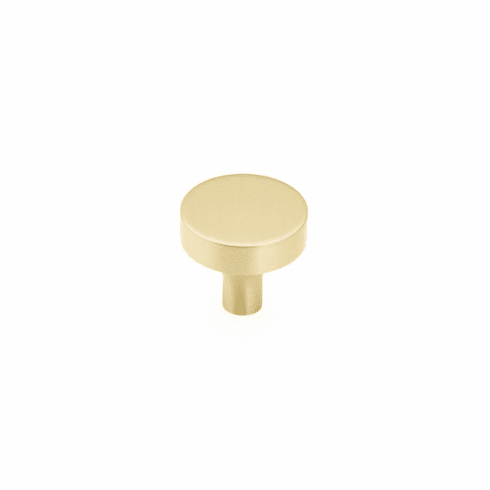Schaub 470-SB Haniburton, Round Knob, Satin Brass, 1-1/4"