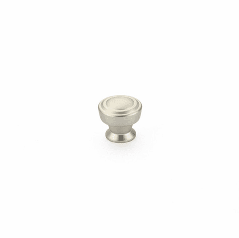 Schaub 533-15 Menlo Park, Stepped Round Knob, Satin Nickel, 1-1/4"