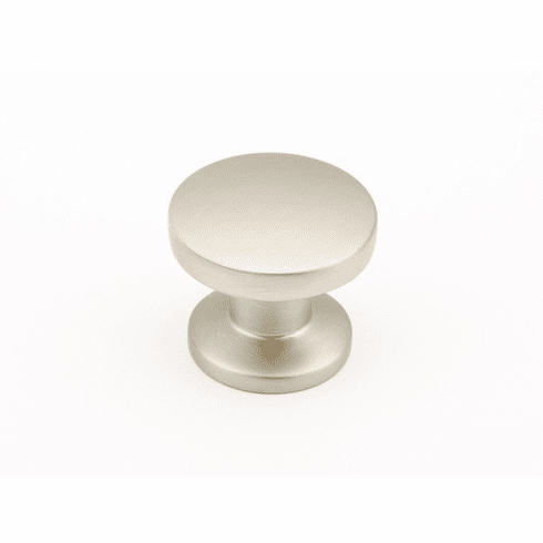Schaub 211-15 Northport, Smooth Round Knob, Satin Nickel, 1-3/8" dia
