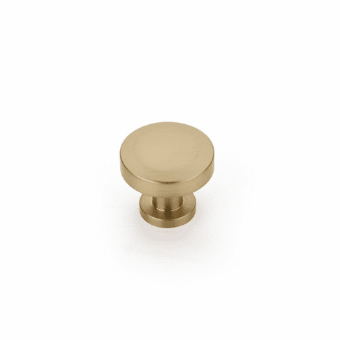 Schaub 550-SSB Heathrow, Round Knob, Signature Satin Brass, 1-1/4"