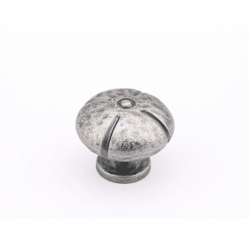 Schaub 250-VN Siena, Knob Round, Vibra Nickel, 1-3/8" dia