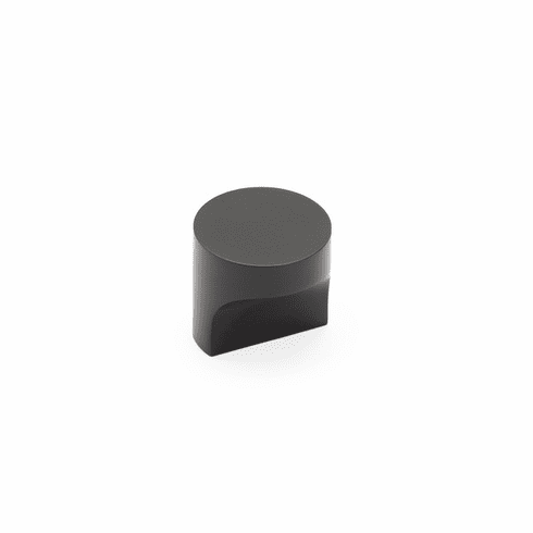 Schaub 471-MB Haniburton, Round T-Knob, Matte Black, 1-1/4"