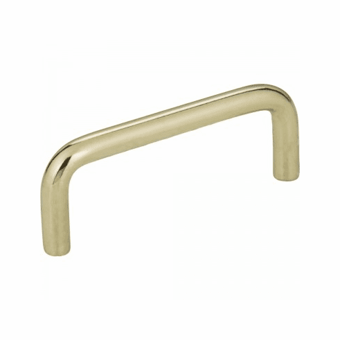 S271-3PB 3" Center-to-Center Polished Brass Torino Cabinet Wire Pull