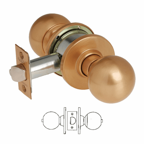SARGENT 24-28-6U65-OB-10 6500 Series U65 Privacy/Bathroom Knob Lockset 24286U65OB10 24 28 6U65 OB 10