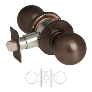 SARGENT 24-6U65-OB-10B 6500 Series U65 Privacy/Bathroom Knob Lockset 246U65OB10B 24 6U65 OB 10B