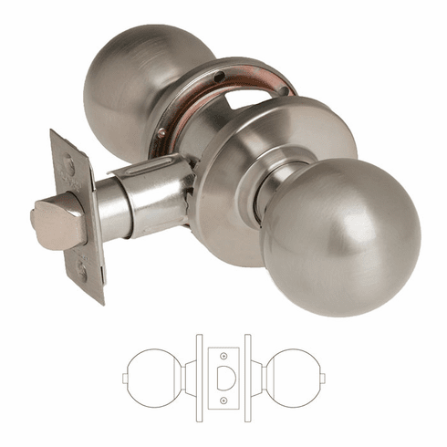 SARGENT 28-6U65-OB-26D 6500 Series U65 Privacy/Bathroom Knob Lockset 286U65OB26D 28 6U65 OB 26D