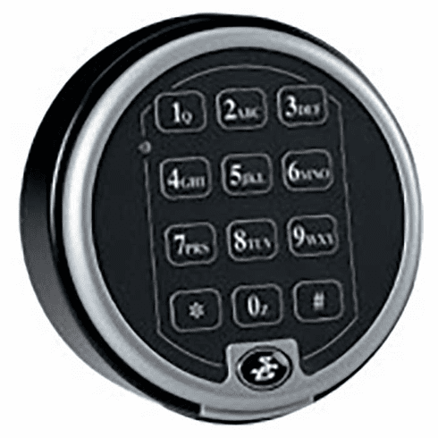 Sargent & Greenleaf 6120-014 Electronic Safe Lock, Keypad Only, Matte Black