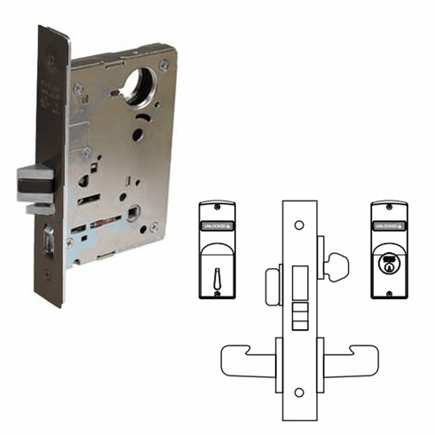SARGENT 8225-10B 8200 Series 8225 Dormitory/Exit Cylinder W/Deadbolt 822510B 8225 10B