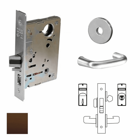 SARGENT 8225-LNJ-10B-LC Mts Lever Lock X Less Cylinder