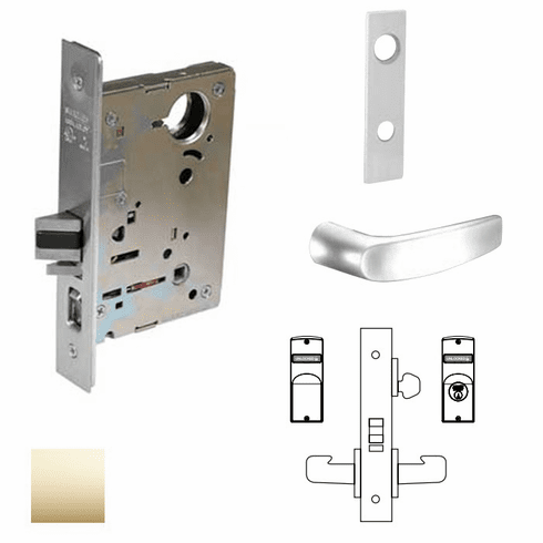 SARGENT 8237-LW1B-03-LC Mts Lever Lock X Less Cylinder