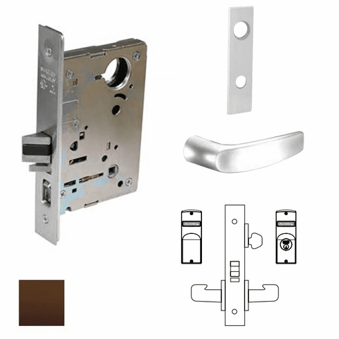 SARGENT 8237-LW1B-10B-LC Mts Lever Lock X Less Cylinder