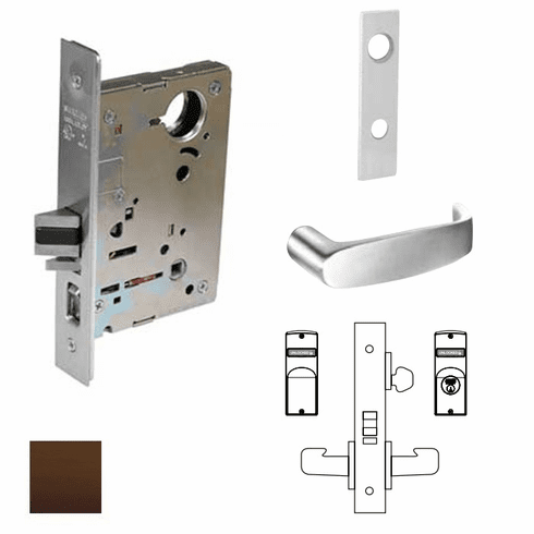 SARGENT 8237-LW1L-10B-LC Mts Lever Lock X Less Cylinder