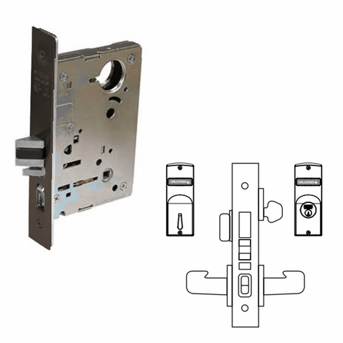 SARGENT 8243-10B 8200 Series 8243 Apartment Corridor Door Cylinder W/Deadbolt 824310B 8243 10B