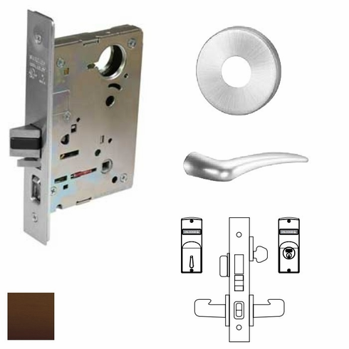 SARGENT 8245-LNA-10B-RH-LC Mts Lever Lock X Rh Less Cylinder