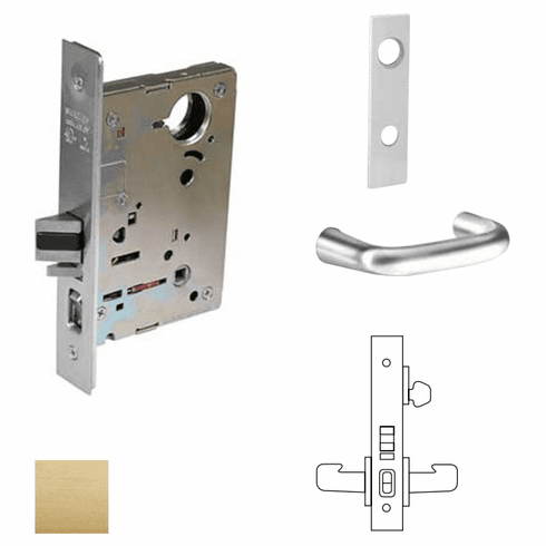 SARGENT 8255-LW1J-04 Office/Entry Mortise 6Pin Kd La