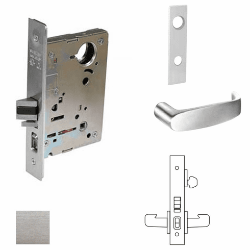 SARGENT 8255-LW1L-26D-LC Office / Entry Mortise Lock Less Cyl