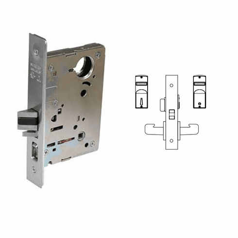 SARGENT 8265-26D 8200 Series 8265 Privacy Bath/Bedroom Non-Keyed Lockset 826526D 8265 26D