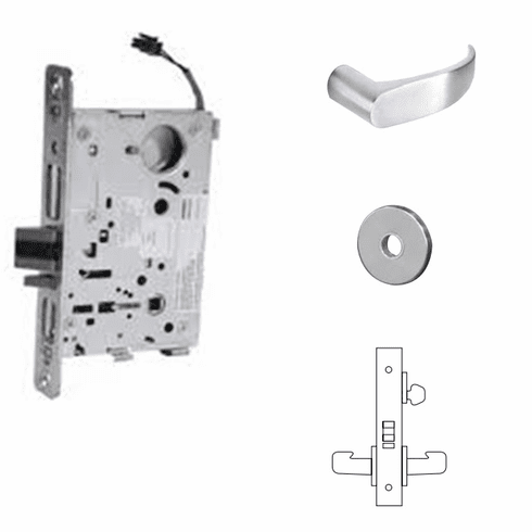 SARGENT 8270-12V-LNP-26D Mtse Elect Ecoflex Fsafe Key Rand