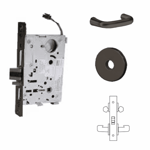 SARGENT 8273-12V-LNJ-10B-LC Mtse Elect Ecoflex Fsec L/Cyl