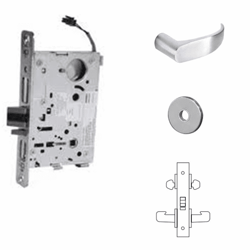 SARGENT RX-8272-12V-LNP-26D-LC Mtse Elect Ecoflex Fsafe Rex L/Cyl
