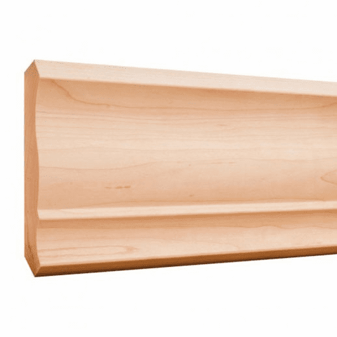 Hardware Resources SC14HMP 3/4" D x 4-1/2" H Hard Maple Standard Crown Moulding