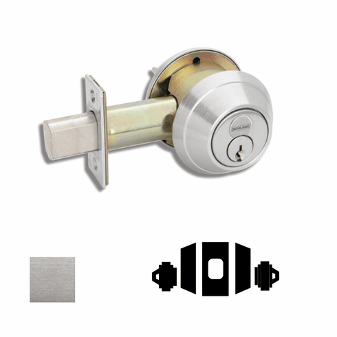 SCHLAGE B662BD-626 Dbl Cyl Deadbolt Less Sfic